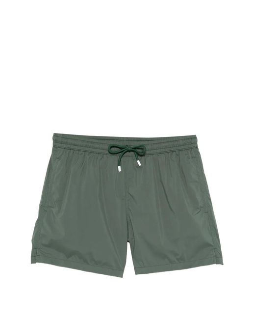 Fedeli Green Drawstring Swim Shorts for men