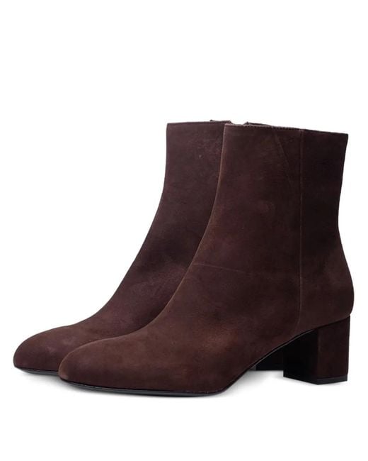 Poche Paris Purple Bottines À Talon Épais