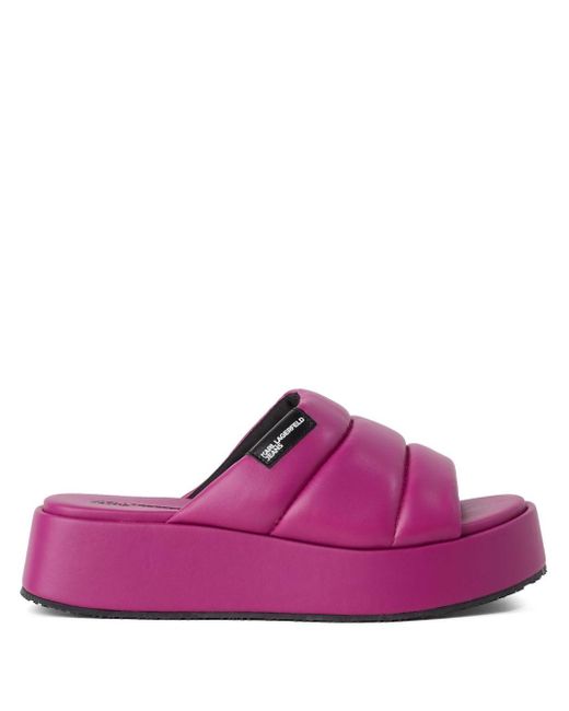 Womens purple best sale slides