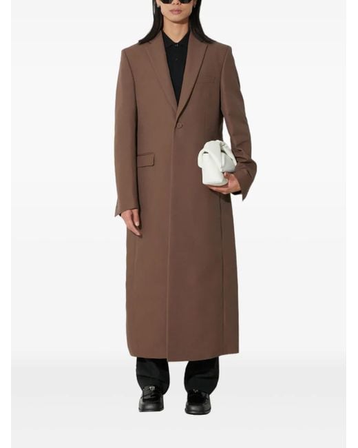 424 Brown Single-Breasted Coat for men