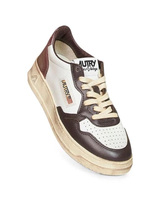 Autry White Sup Vintage Low Sneakers