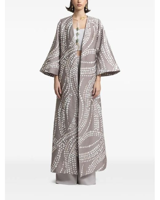Gemy Maalouf White Structured Cape