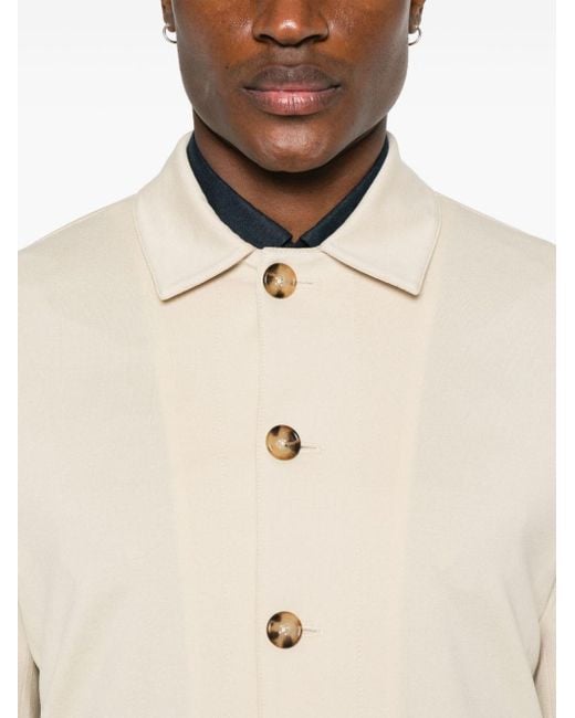 Giacca-camicia con colletto classico di Circolo 1901 in Natural da Uomo