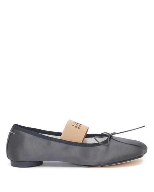 Ballerines grises à talon anatomic MM6 by Maison Martin Margiela en coloris Black