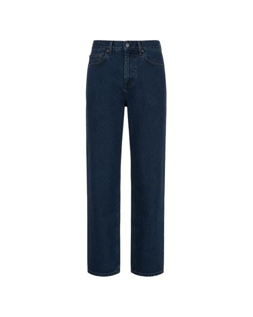 Levi's Blue Logo-Patch Straight-Leg Jeans for men
