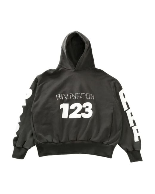 Hoodie À Logo Imprimé RRR123 en coloris Black