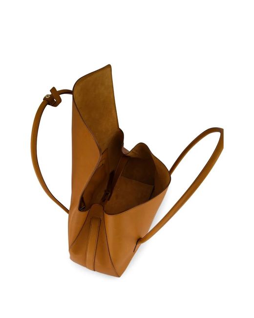 Tom Ford Brown Padlock-Detail Leather Shoulder Bag