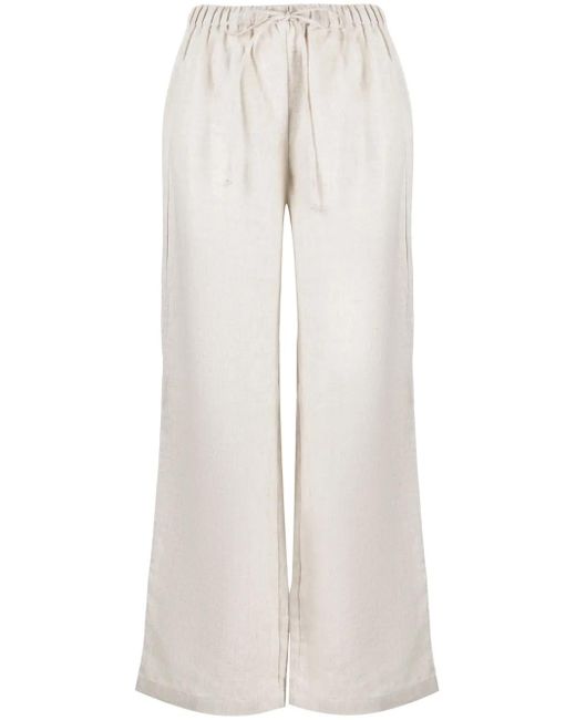 Pantalon En Lin Olina À Coupe Droite Reformation en coloris White
