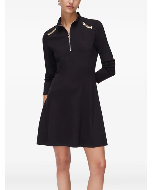 Liu Jo Black Short Milano Stitch Dress