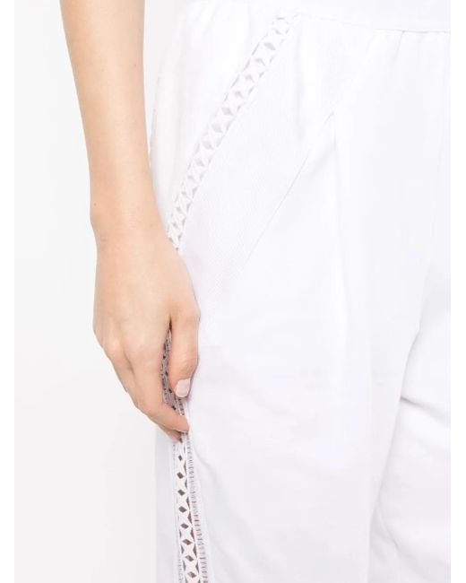 Alberta Ferretti White Jogginghose Mit Cut-Out