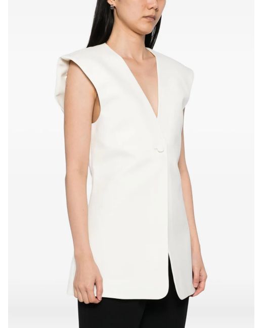 Rohe White Wool Gilet