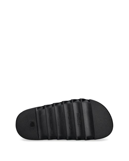 Melissa Black Cozy Cross Platform Slides