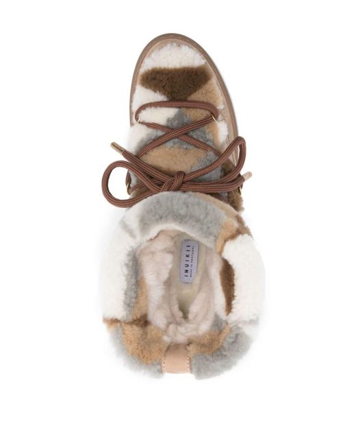 Inuikii Brown Stiefeletten mit Shearling