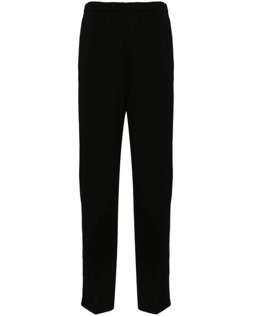 Fabiana Filippi Black High-Waist Straight-Leg Trousers