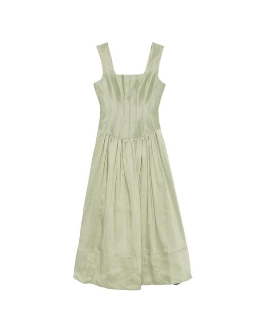 Aje. Green Spirelle Maxi Dress
