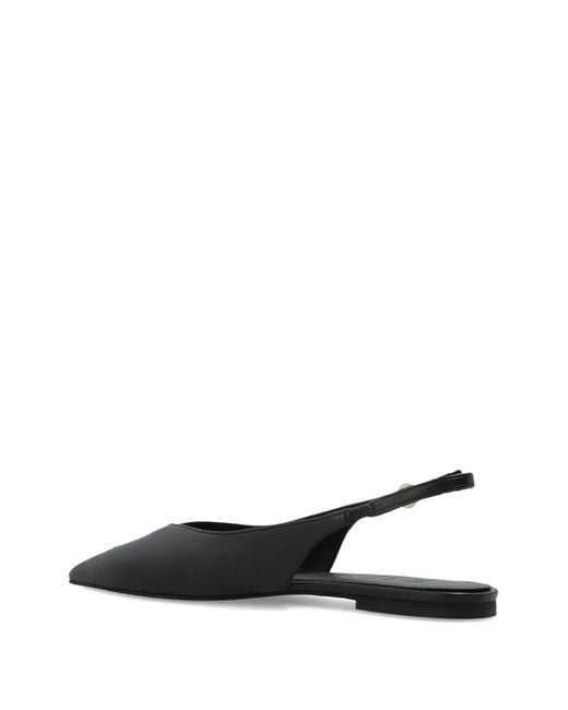 Furla White Sfera Slingback Pointed-Toe Leather Pumps
