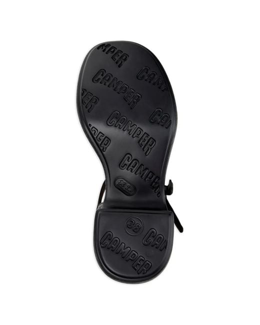 Camper White Thelma Twins Bow-Detail Leather Sandals