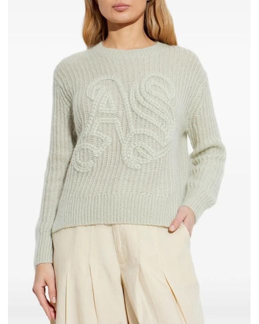 AllSaints White Chain Crew-Neck Sweater