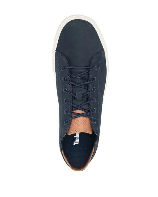 Timberland Blue Sneakers With Logo for men