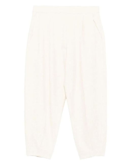 メンズ CROQUIS テーパード テーラードパンツ White