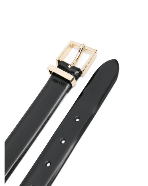 Sandro Black Smooth Leather Belt