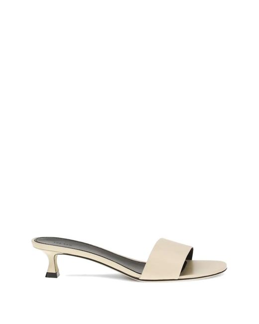 The Row Natural Two Slide Sandals