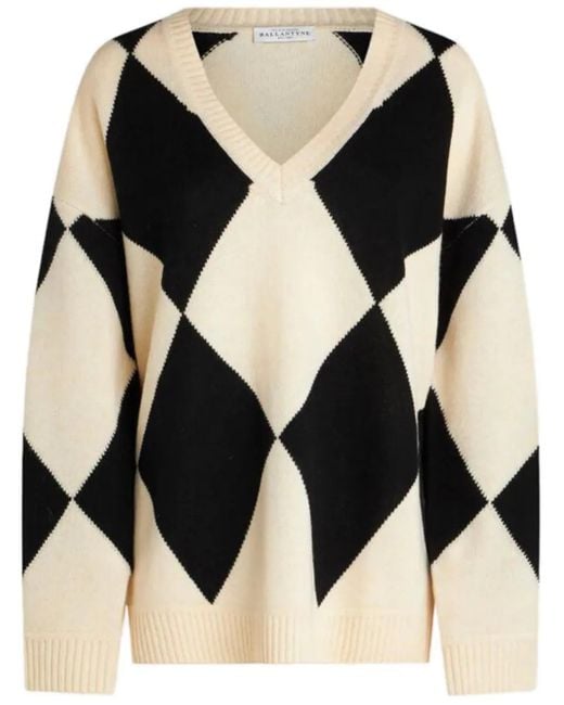 Ballantyne Black Knitted Jumper