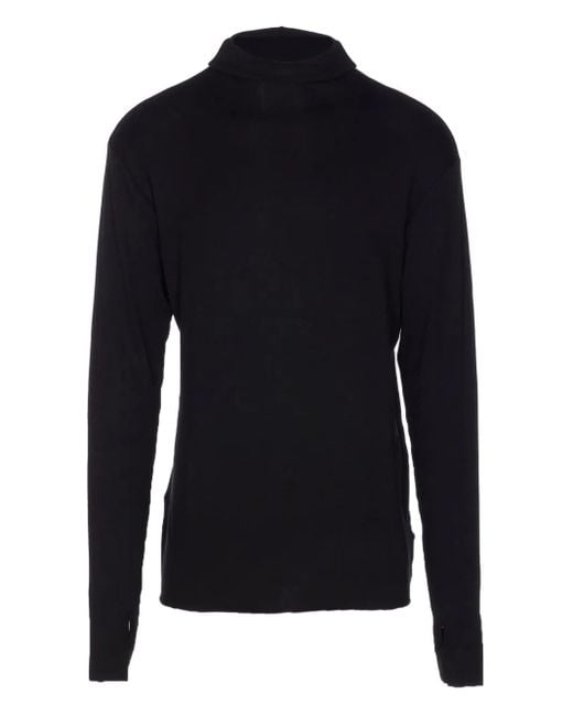 Thom Krom Blue Long-Sleeve Turtleneck Top for men