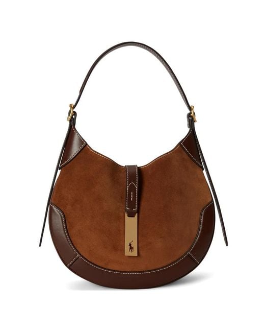 Polo Ralph Lauren Brown Polo Id Shoulder Bag