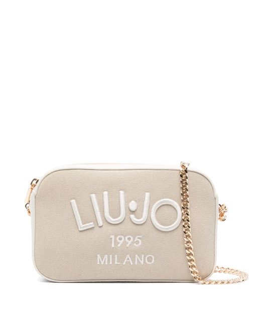 Liu Jo Natural Kleine Umhängetasche Mit Logo-Patch