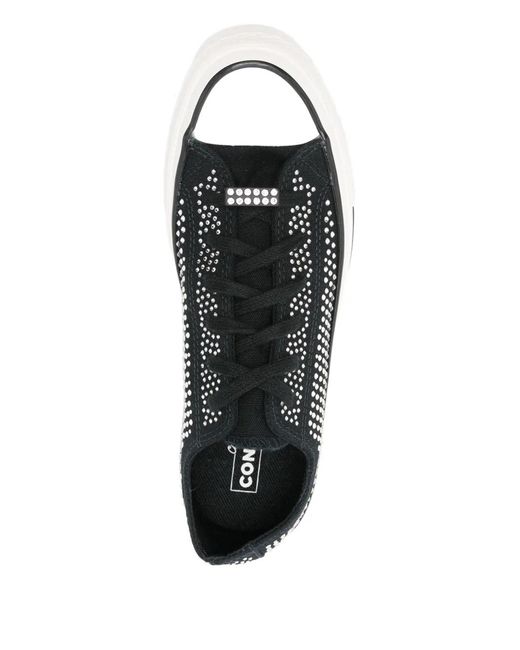 Swarovski White X Converse Embellished Low-Top Sneakers
