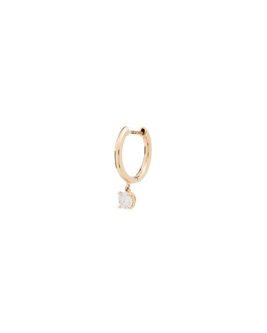 Anita Ko Metallic 18Kt Drop-Diamond Hoop Earring