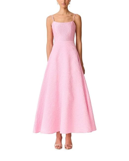 Elliatt Pink Briallen Flared Maxi Dress