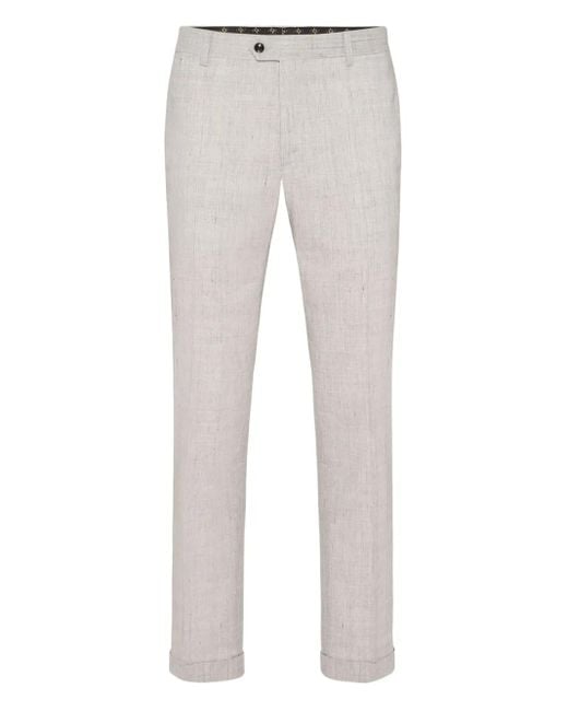 Billionaire Gray Tailored Trousers for men