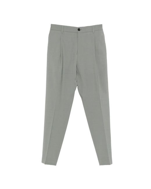 BE ABLE Gray Pantalon À Design Plissé for men