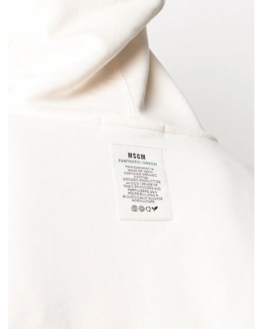 MSGM Natural Fantastic Future-Print Hoodie for men
