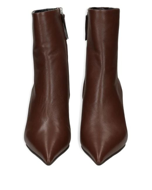 Vic Matié Brown Wedge-Heel Ankle Boots