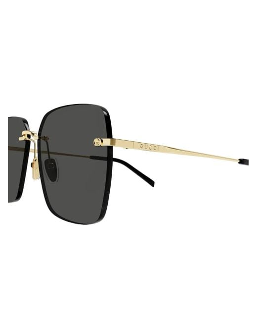 Gucci Black Gg1955Sa Square-Frame Sunglasses