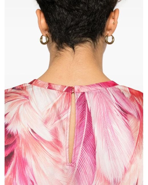 Roberto Cavalli T-Shirt Met Print in het Pink