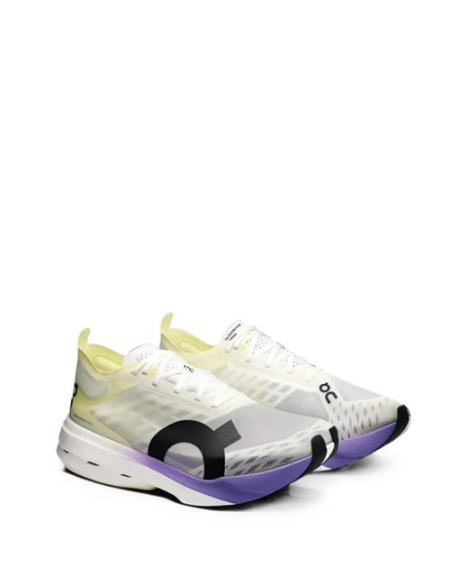 On Shoes White Cloudboom Strike Sneakers