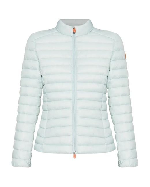 Giacca Trapuntata Con Zip di Save The Duck in Blue