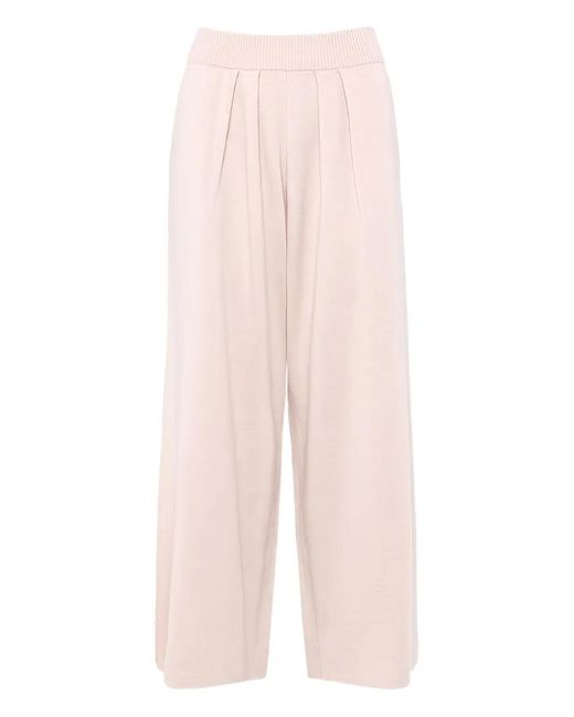 Eres White Smooth Trousers
