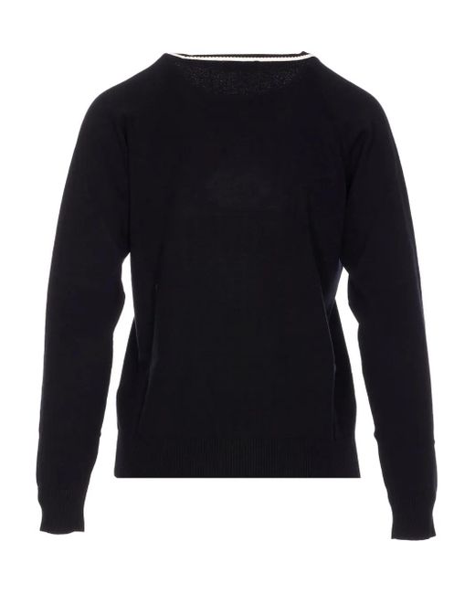 Liu Jo Blue Crystal-Embellished Crew-Neck Sweatshirt