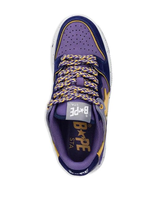 A Bathing Ape Blue Sk8 Sta Sneakers