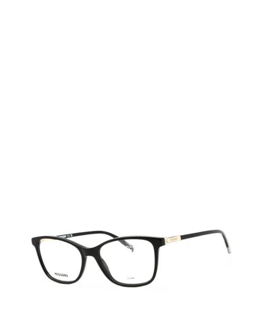 Missoni Black Rectangle-Frame Glasses