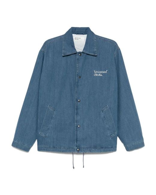 Universal Works Blue Head Coach Jacket for men
