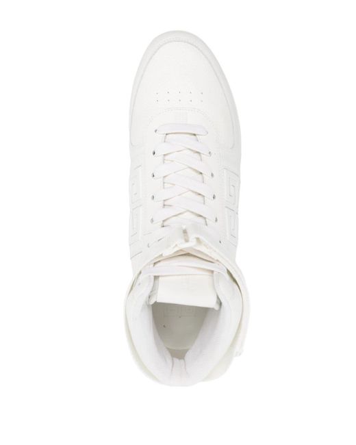 Givenchy White G4 High-top Leather Sneakers for men