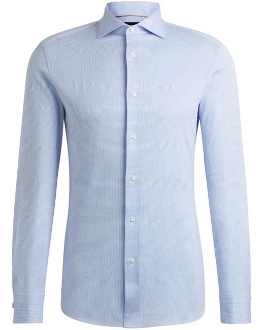 メンズ Boss ロングスリーブ シャツ Blue