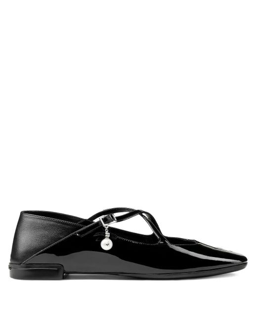 Jimmy Choo Black Eleri Ballerina Flats