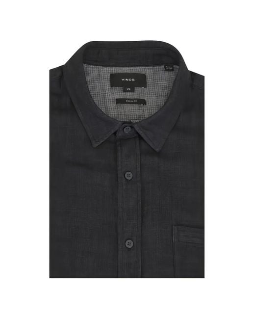 Vince Button-Up Overhemd in het Black voor heren